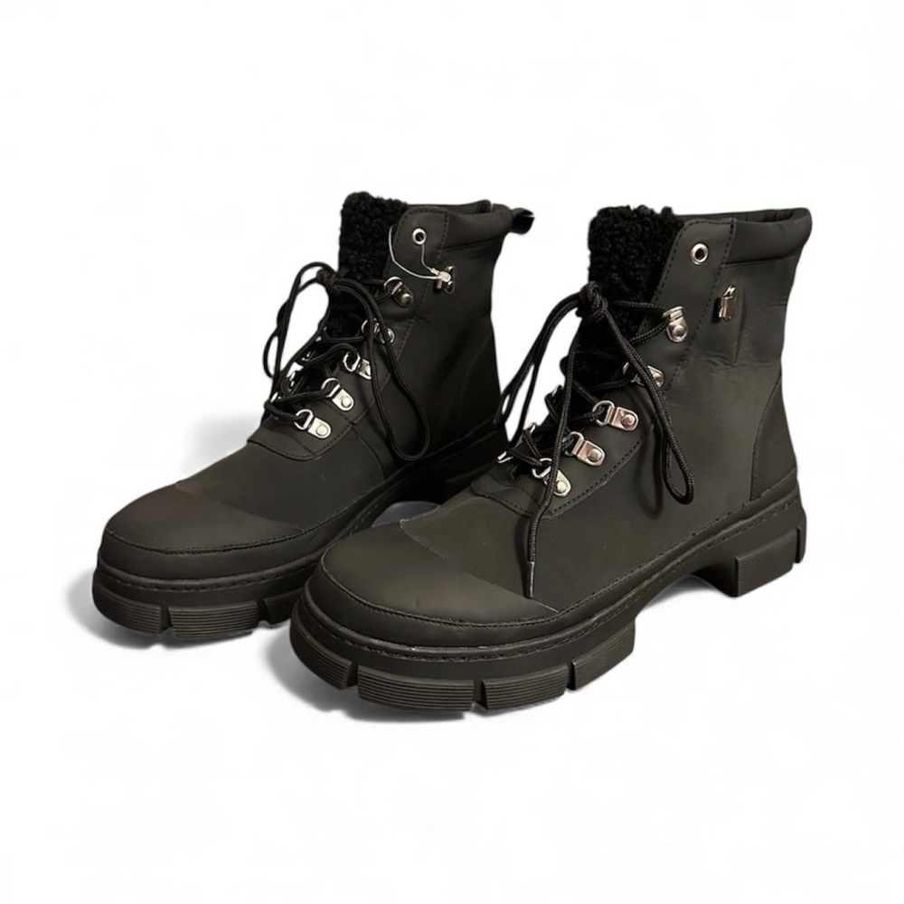 NEW! Steve Madden Hildy Faux Fur Women’s Hiking Winter Boots Winter Black 9.5